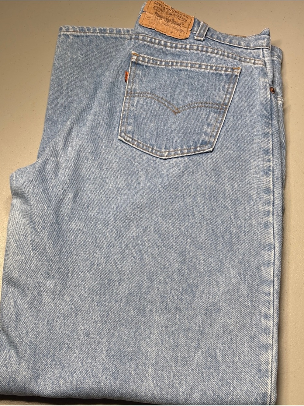 Vintage Levis 550 Jeans Men 38x32 (36X32) Relaxed Fit Baggy Leg Orange Tab 90s